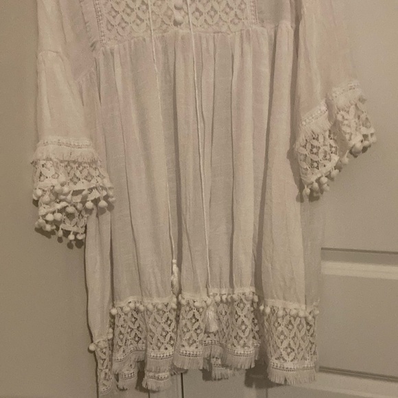 White Boho Chic Dress - Picture 3 of 8